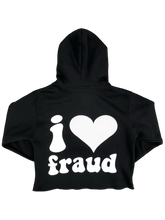 Load image into Gallery viewer, BLACK &#39;FRAUDSTAR V2&#39; HOODIE
