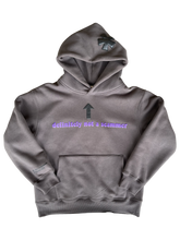 Load image into Gallery viewer, PURPLE &quot;FRAUDSTAR&quot; HOODIE

